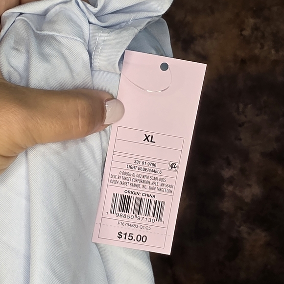 Wild Fable Target Graphic Tee Shirt Short Sleeve Oversized Sky Blue XL - Picture 6 of 8